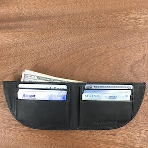 Nantucket Front Pocket Wallet – Top Grain Leather, RFID-Blocking (Made in Maine)