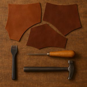 Cowhide Leather Scraps – Perfect for Crafting