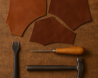 Top-Grain Cowhide Leather Scraps – Crafting Supplies