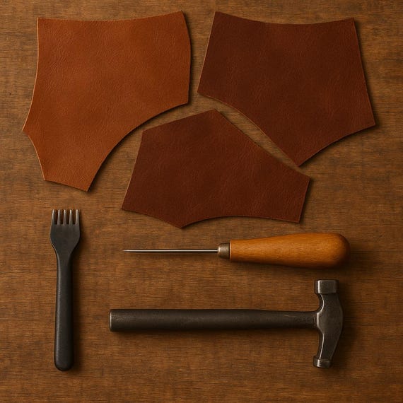 Top-Grain Cowhide Leather Scraps – Crafting Supplies
