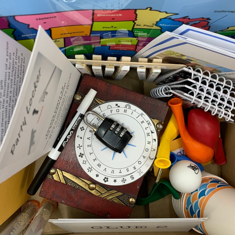 Kids Escape Room Party (3.0) Game Kit: Reusable Birthday Activity Ages 8-13 bild 1