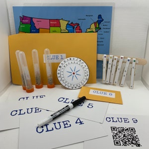 Kids Escape Room Party (3.0) Game Kit: Reusable Birthday Activity Ages 8-13 bild 2