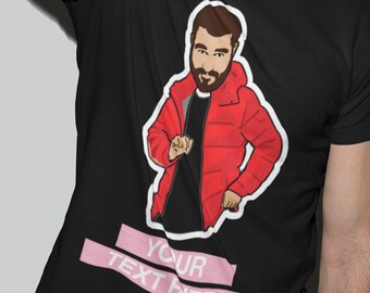 Bachelor Party Shirts Customized With The Groom's Bitmoji or Cartoon Image!