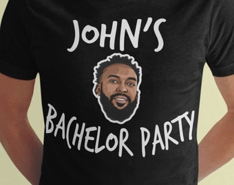 Bachelor Party Shirts Customized With The Groom's Face and Name!