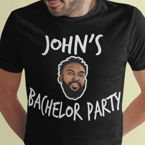 Bachelor Party Shirts Customized With The Groom's Face and Name!