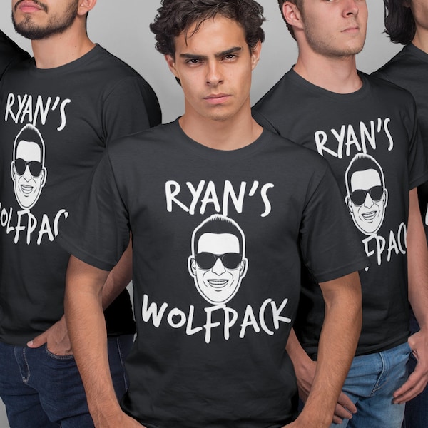 Bachelor Party Shirts Customized With The Groom's Face and Name!
