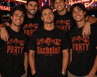 Personalized Bachelor Party Shirt, Vegas Groomsmen Wedding Crew Tee