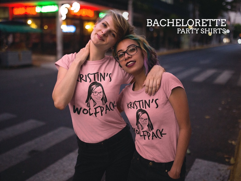Bachelorette Party Tanks Customized With The Bride/'s Face and Name!