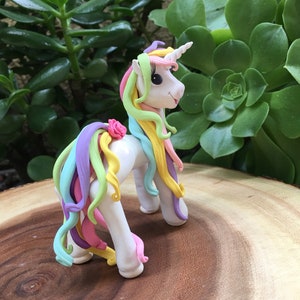 unicorn cake topper,clay unicorn,unicorn figurines,unicorn sculpture,keepsake unicorn decor,gift for her,unicorn birthday party,cute caketop image 10