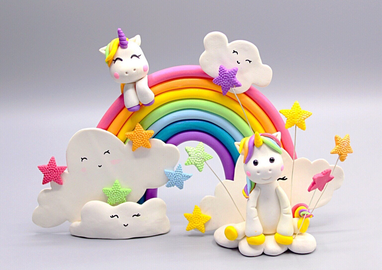 Unicorn Cake Topper con sculture magiche, Italy