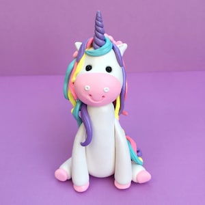 Unicorn cake topper, unicorn clay keepsake cake topper,unicorn figures,polymer clay cake topper,baby unicorn figures,baby 1st birthday,baby