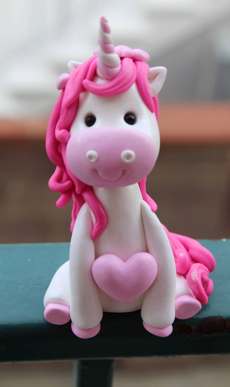 unicorn cake topper unicorn clay keepsake cake topperunicorn etsy