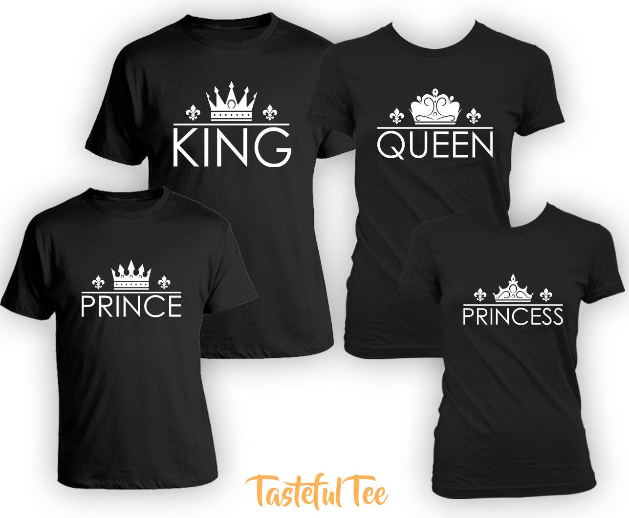Matching Family Royalty Shirts King Queen Prince Princess Etsy