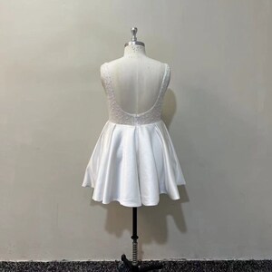 BEADED BODICE & SATIN SKIRT FITTED DRESS