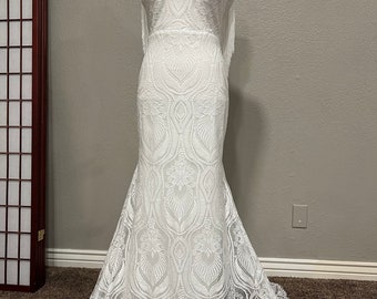 Boho fringe gown