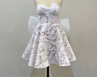Short sparkle lace dress