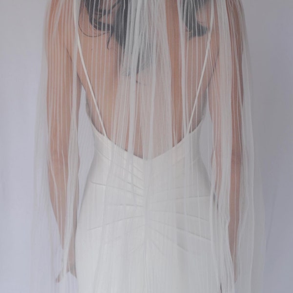 ¡En stock! ¡Envío rápido! Velo de tul plisado