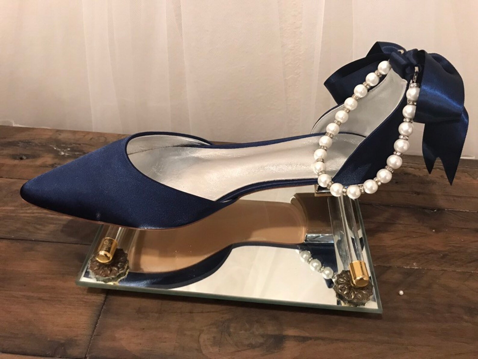 Pearl Bownot Soft Slip-On Flats