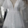 Stretch Taffeta Ballgown with 3D Flowers main image 1