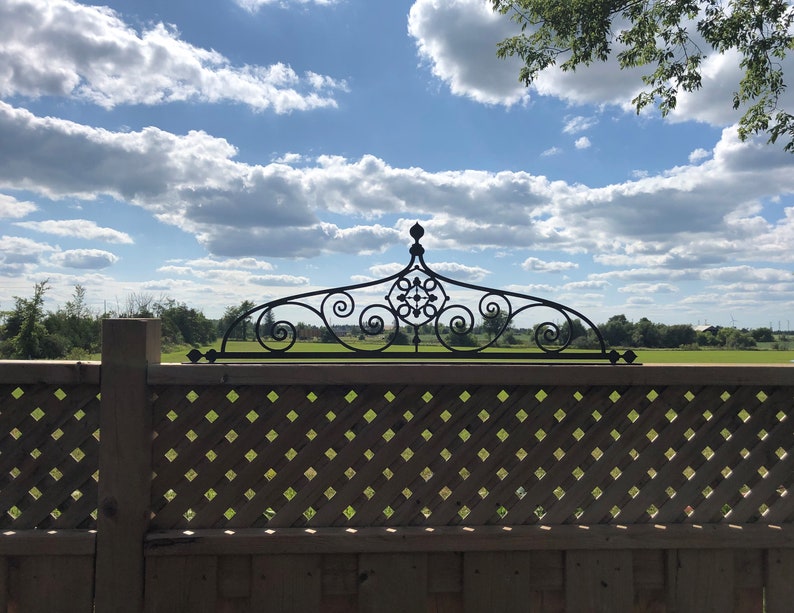 Gate Toppers Metal Powder Coated Etsy