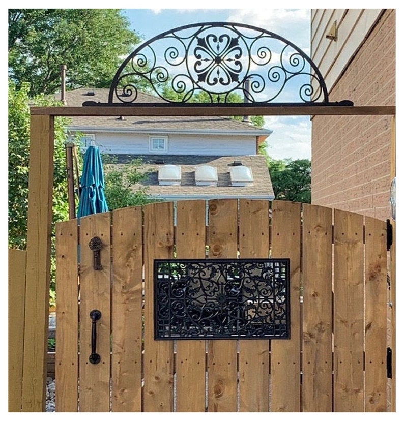 Gate Toppers Metal Powder Coated Etsy