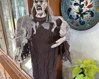 VTG 2000's Hanging Halloween Spooky Ghost Ghoul Skeleton Reaper 30"
