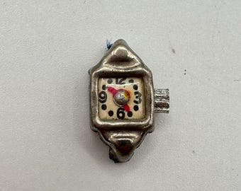 Vintage Cracker Jack Preisdose Armbanduhr von 1934 mit beweglichen Zeigern – Sammlerstück