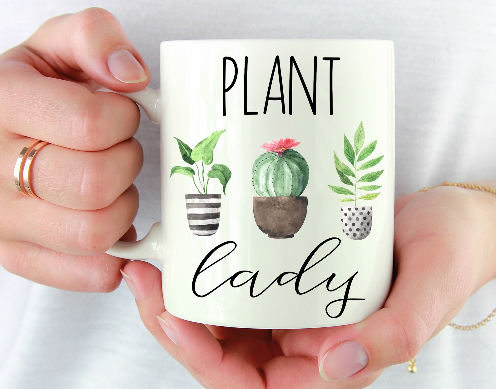 Plant Lady Mug Gardening Gift For Women Plant Lover Gift Etsy