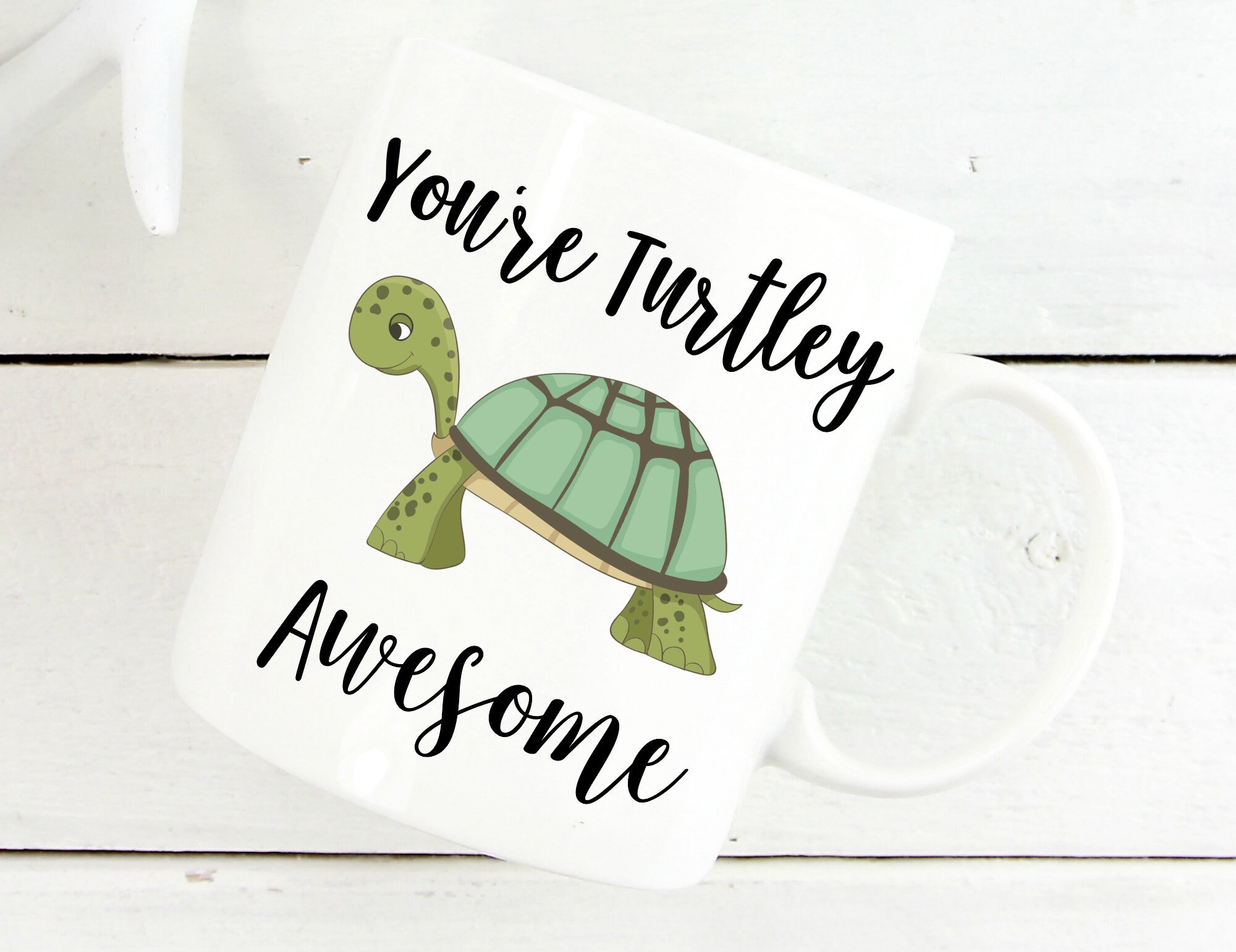 Turtle Gifts For Her Turtley Awesome Mug Turtle Lover Gift Etsy