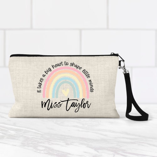 Personalized Teacher Gifts Teacher Makeup Bag Teacher Etsy