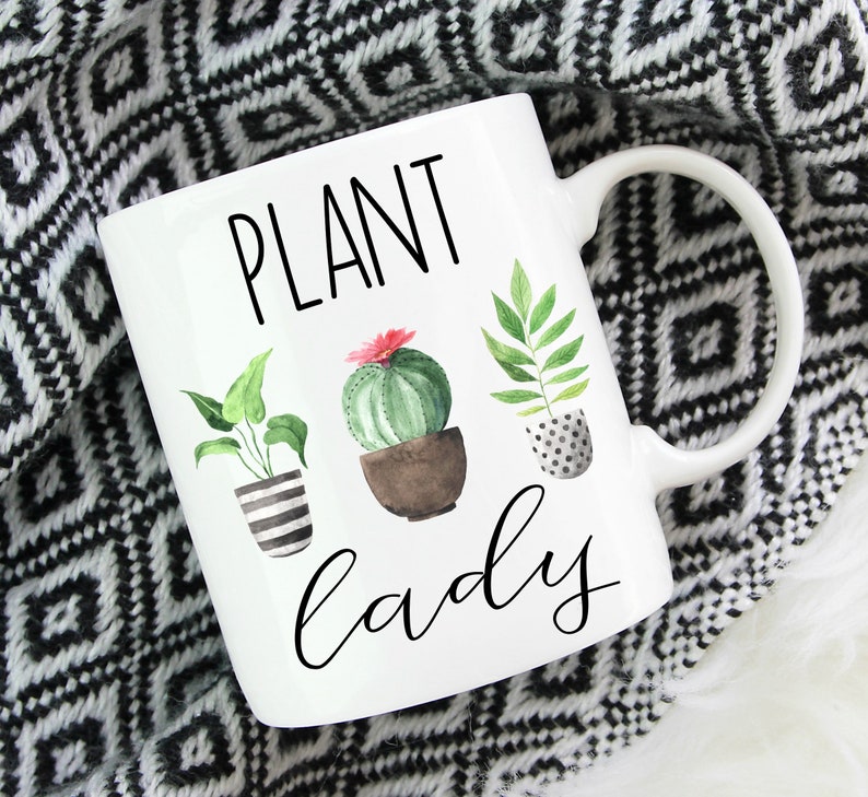 Plant Lady Mug Gardening Gift for Women Plant Lover Gift Etsy
