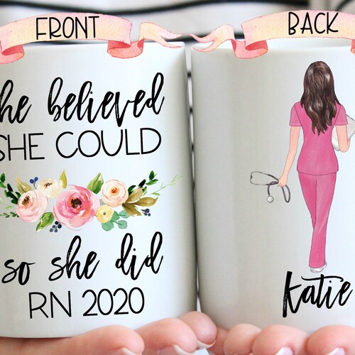 Personalized Nurse Graduation Gift She Believed She Could Etsy