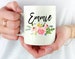 Personalized Mug with Name, Personalized Name Mug, Custom Name Mugs, Customized Mugs, Personalized Gift For Her, Floral Name Coffee Mug 