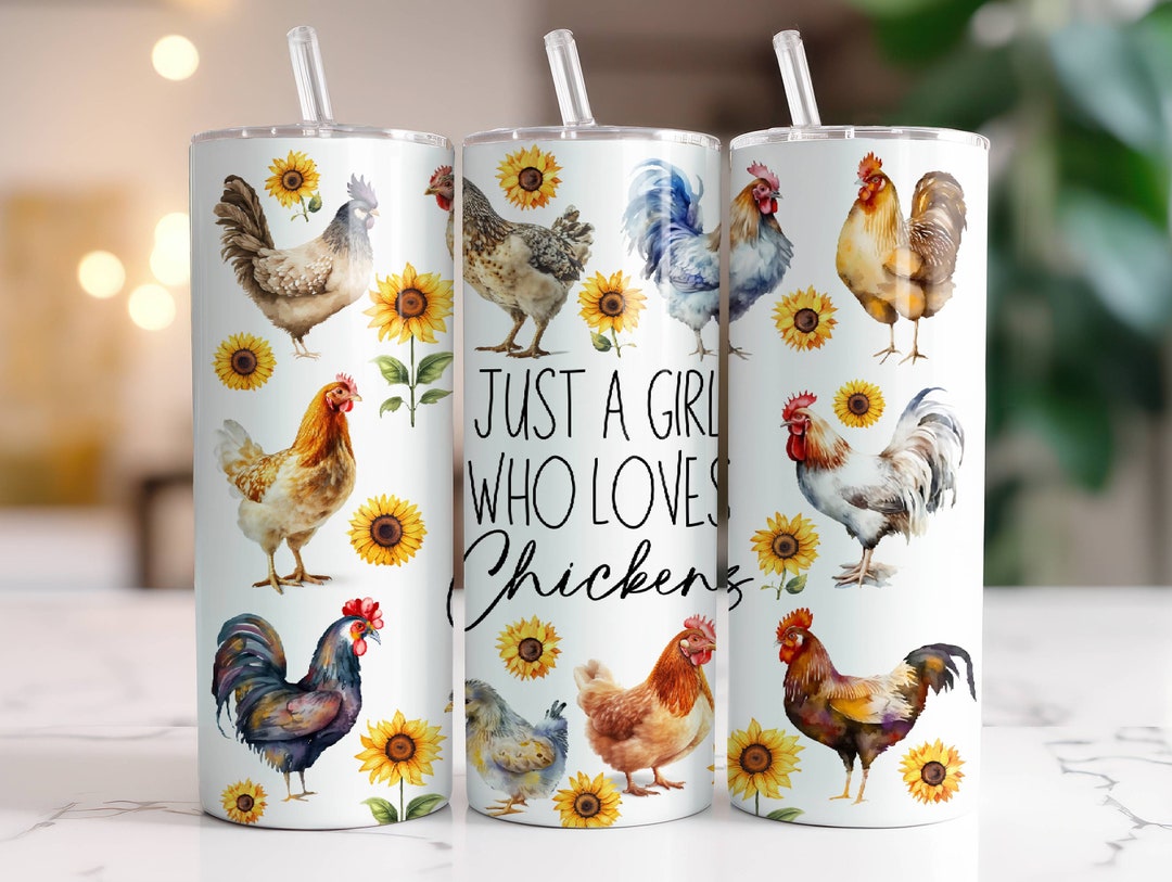 Funny Chicken Tumbler Wrap PNG 20 Oz Skinny Tumbler Sublimation Design ...