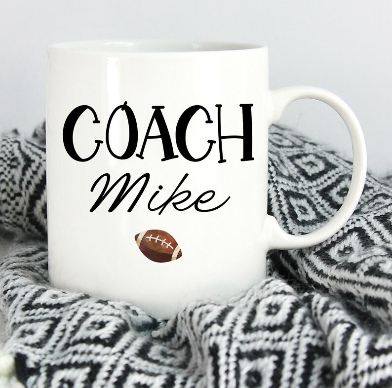 Football Coach Gift Ideas Personalized Football Cup Football Etsy