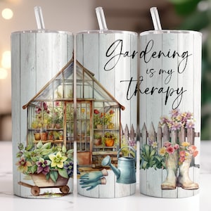 Gardening Tumbler Wrap PNG, Sublimation Instant Digital Download Only ...