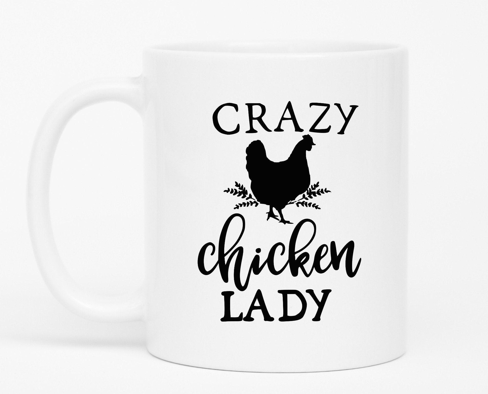 Chicken Lover Gift Chicken Mom Mug Crazy Chicken Lady Mug Etsy