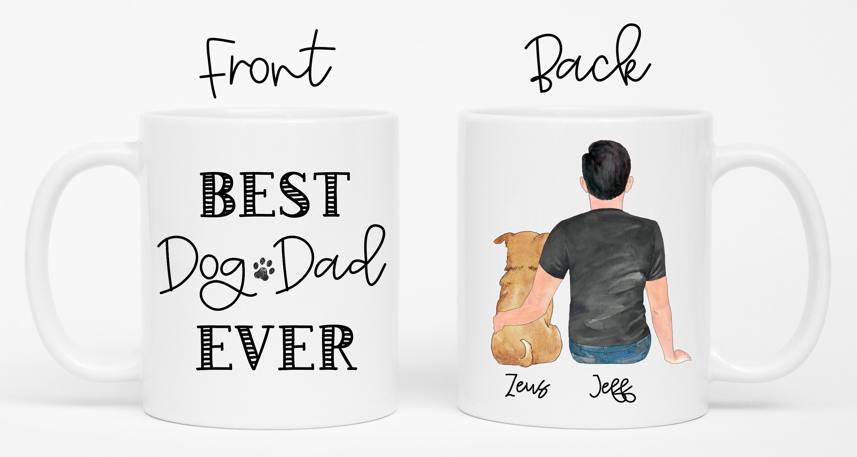 etsy personalized dog mug