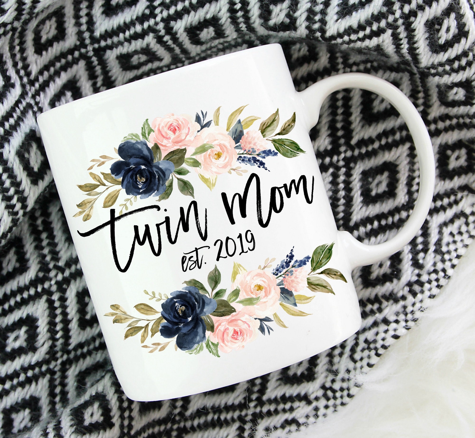 Gift For New Mom Of Twins Mug Twin Mom To Be Expecting Twins Etsy