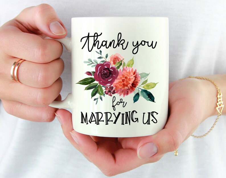 Wedding Officiant Gift Thank You for Marrying Us Officiant Etsy