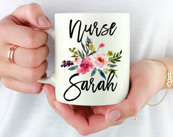 Personalized Nurse Gift Mug, Nurse Graduation Gift Cup, Registered Nurse Mug, Nursing Student Gifts, Nurse Grad Gift, RN Mug, Nursing School