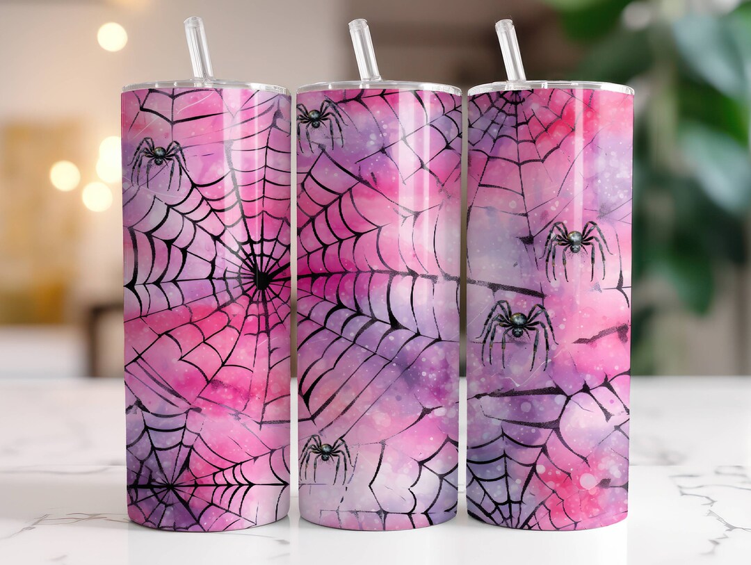 Spider Web Tumbler Wrap 20oz Skinny Tumbler Sublimation Design Digital ...