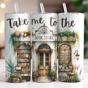 Funny Book Tumbler Wrap 20 oz Skinny Tumbler Booktok Sublimation Design Instant Digital Download Only, Reading Bookish Tumbler Wrap PNG
