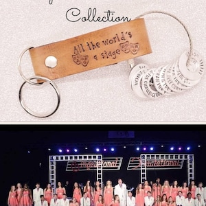 All the worlds a stage  musical theater tokens, theater student gift, drama club student gift, actor gift, graduation gift, school plays
