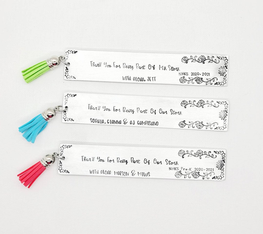 Custom Bookmark Choose Your Quote, Personalized Bookmark, Teacher Gift ...