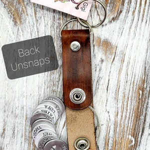 Custom travel tokens Leather keychain lanyard, travel lover gift, personalized travel tags, hand stamped washer tokens, travelers keepsake image 10