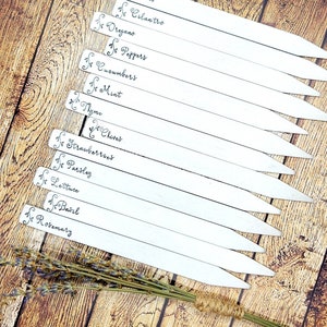 Aluminum Garden Markers: Rust-Proof Herb & Spice Labels (6&quot;x1/2&quot;)
