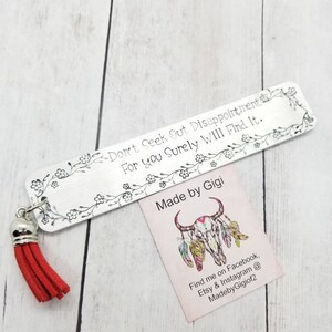 Custom Bookmark, Aluminum Bookmark, Personalized Bookmark, Teacher Gift, Book lover Gift, Personalized gift, teacher appreciation gift