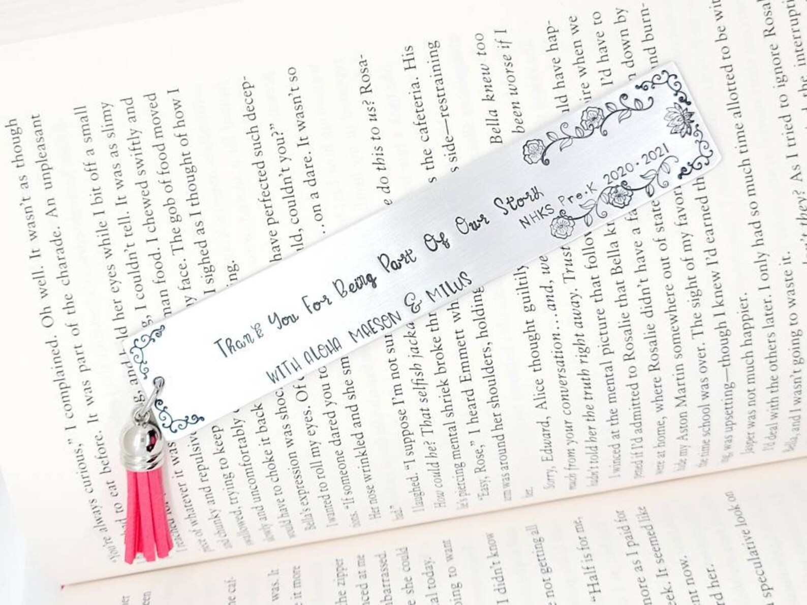 Aluminum Bookmark Custom Bookmark Personalized Bookmark Etsy