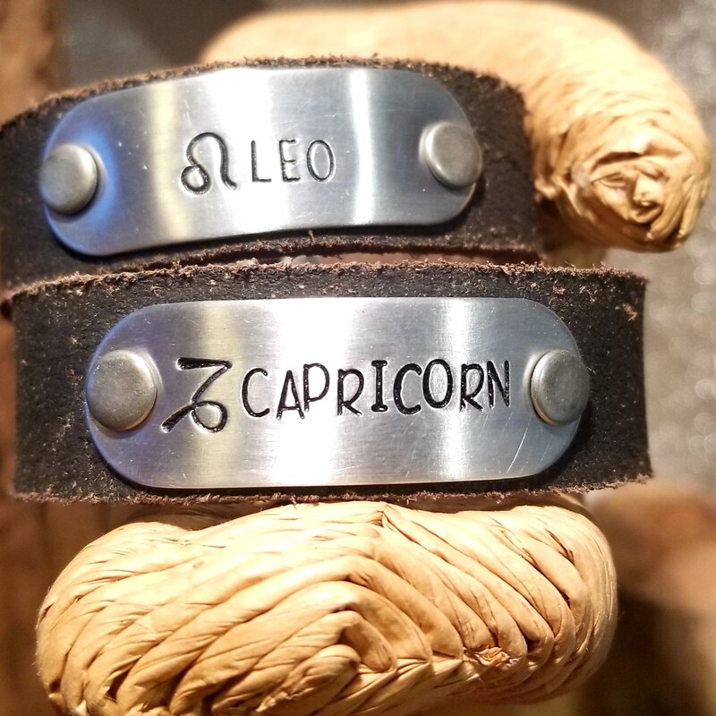 12 Horoscope Multi-layer Leather Rope Bracelets for Men Women Gifts Vintage main image 0